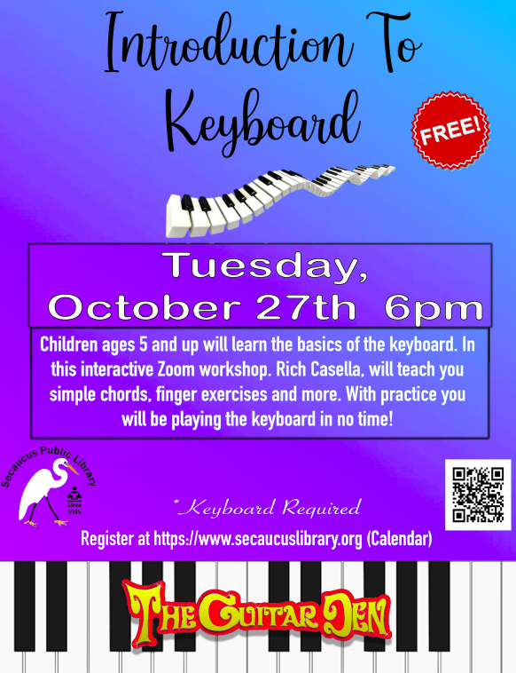 Introduction to Keyboard 10-27 at 6pm