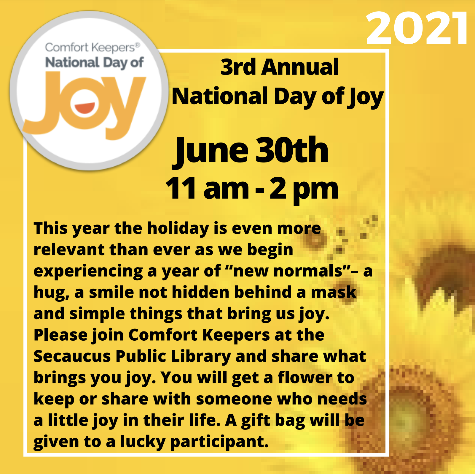 Town of Secaucus National Day of Joy Library