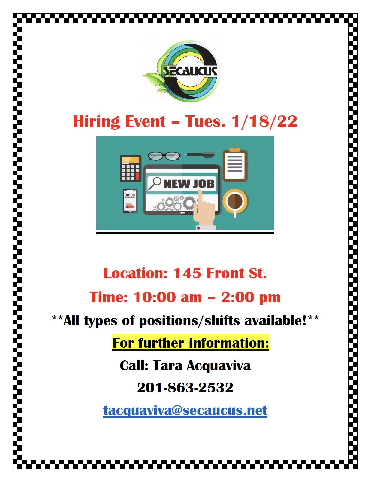January hiring event
