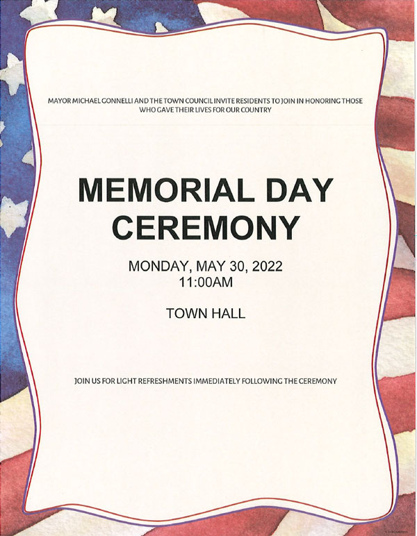 memorial day ceremony flyer