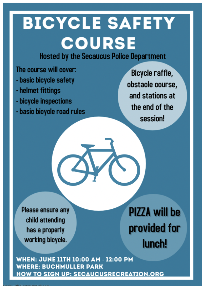 bike safety course flyer