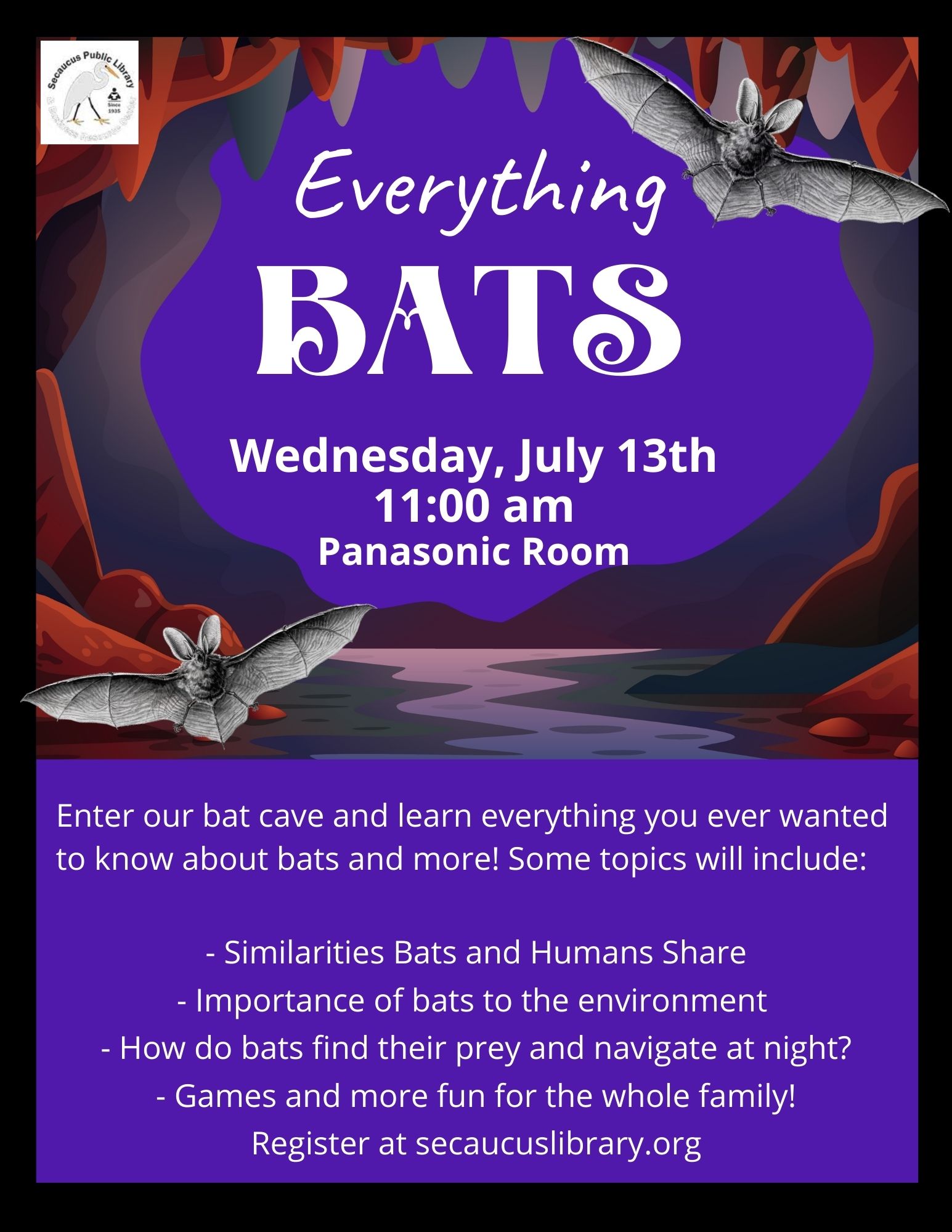 bats educational event flyer