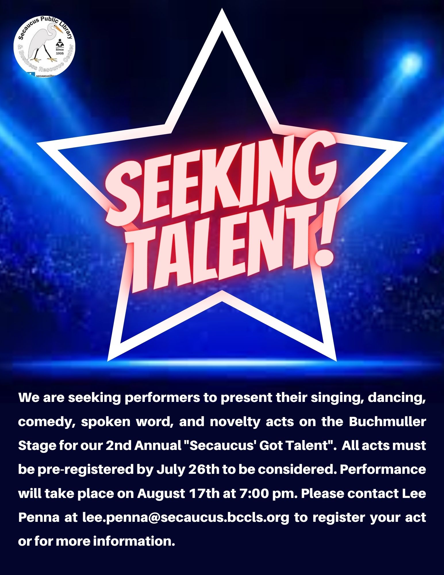 talent search flyer
