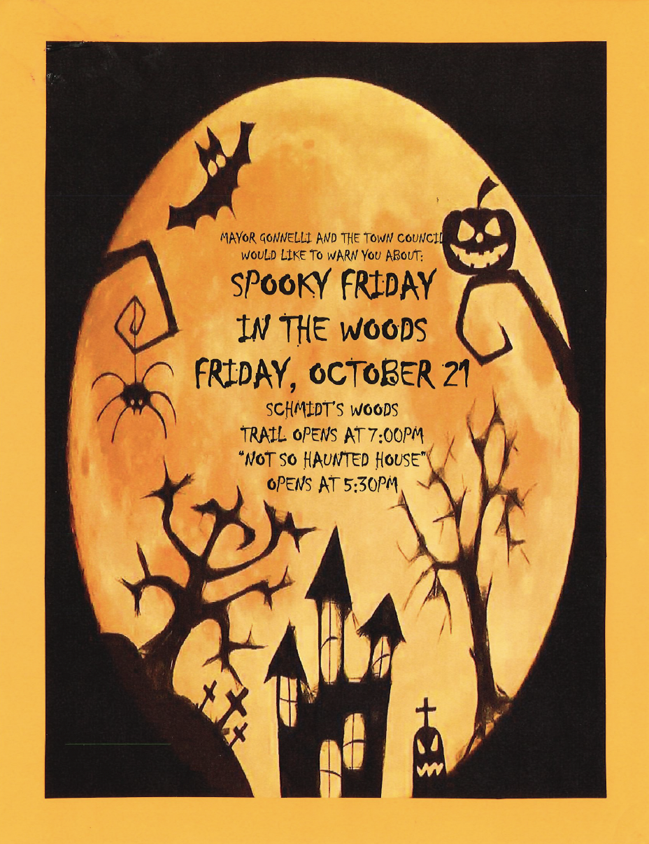spooky friday event flyer