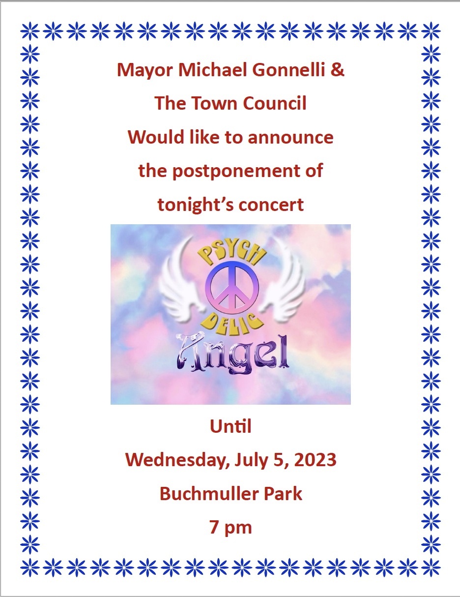 Concert Rescheduled Flyer