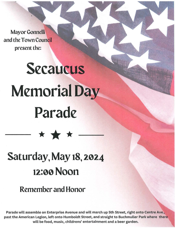 Secaucus Memorial Day Parade 2024